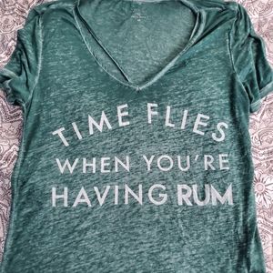 Burnout rum tee